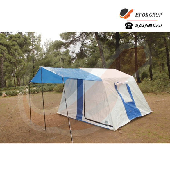 Tek Odalı Akrilik Kamp Çadırı - Mavi