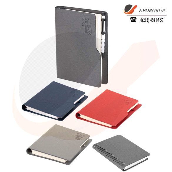 Termoderi Kapaklı Gizli Spiralli Ajanda