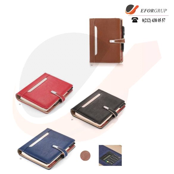 Termoderi Kapaklı Organizer (Hesap Makineli)