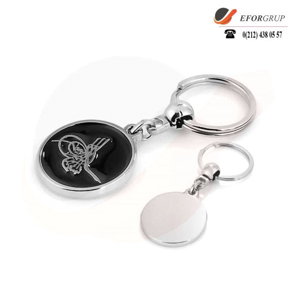 Tuğralı Metal Anahtarlık