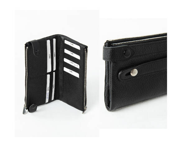 TUTMALI SİYAH ERKEK CÜZDANI