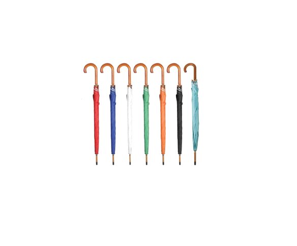 Ahşap Saplı Fiber Glass Kırılmaz Şemsiye