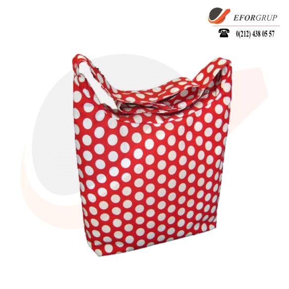 Yuvarlak Desenli Plaj Çantası