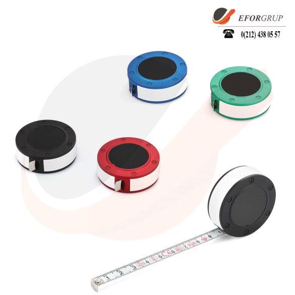 Yuvarlak Promosyon Metre (Renkli)